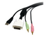 StarTech.com 6 ft 4-in-1 USB DVI KVM Cable with Audio and Microphone