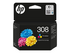 HP 308 - cyan, magenta, gul