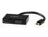 StarTech.com A/V-reseadapter: 2-i-1 Mini DisplayPort till HDMI eller VGA-konverterare