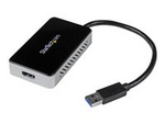 USB 3.0 till HDMI-adapter med 1-port USB Hub