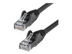 StarTech.com 50cm LSZH CAT6 Ethernet Cable, 10 Gigabit Snagless RJ45 100W PoE Network Patch Cord with Strain Relief, CAT 6 10GbE UTP, Black, Individually Tested/ETL, Low Smoke Zero Halogen