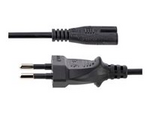 2m (6ft) Laptop Power Cord, EU Plug to C7, 2.5A 250V, 18AWG, Notebook / Laptop Replacement AC Power Cord, Printer/Power Brick Cord, Europlug to IEC 60320 C7