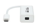 Tripp Lite Series USB-C to Mini DisplayPort Adapter Cable (M/F) with Equalizer, 8K UHD, HDR, DP 1.4, White, 6in