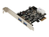 StarTech.com PCI Express (PCIe) SuperSpeed USB 3.0-kortadapter med 2 portar och UASP – LP4-ström