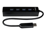 4-Port USB 3.0 Hub with Built-in Cable