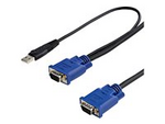15 ft 2-in-1 Ultra Thin USB KVM Cable