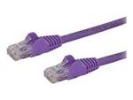 StarTech.com 10m CAT6 Ethernet Cable, 10 Gigabit Snagless RJ45 650MHz 100W PoE Patch Cord, CAT 6 10GbE UTP Network Cable w/Strain Relief, Purple, Wiring is UL Certified/TIA