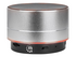Manhattan Metallic Bluetooth Speaker (Clearance Pricing), Splashproof, Range 10m, microSD card reader, Aux 3.5mm connector, USB-A charging cable included (5V charging), Silver, Three Years Warranty