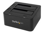 Dual-Bay USB 3.0 to SATA Hard Drive Docking Station, USB Hard Drive Dock, External 2.53.5 SATA IIIIII, SSDHDD Docking Station, Hot-Swap Hard Drive Bay