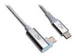 USB-kabel - 24 pin USB-C (hane) till 24 pin USB-C (hane) vinklad