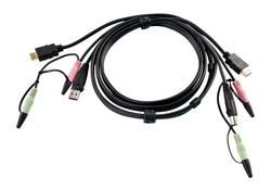 ATEN 2L-7D02UH - video/USB/ljud-kabel