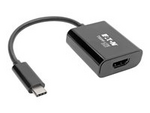 Tripp Lite Series USB C to HDMI Adapter Converter M/F 4K USB Type C to HDMI Black USB Type C, Thunderbolt 3 Compatible