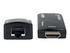 Manhattan 1080p@60Hz Compact HDMI over Ethernet Extender Kit, Extends Distances of Signal up to 60m with a Single Cat6 Ethernet Cable, Transmitter and Receiver included, Power over Cable, Ultra Slim Design, Three Year Warranty, Black