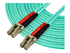 StarTech.com 10 m OM4 LC to LC Multimode Duplex Fiber Optic Patch Cable- Aqua