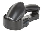 Manhattan Wireless Linear Handheld CCD Barcode Scanner, Bluetooth, 500mm Scan Depth, up to 80m effective range (line of sight), Max Ambient Light 100,000 lux (sunlight), EU/US/UK/AU interchangeable plug, Black, Three Year Warranty, Box