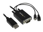 6 ft / 2m DisplayPort to VGA Adapter Cable with Audio