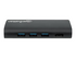 Manhattan USB-C Dock/Hub with Card Reader, Ports (x5): Ethernet, USB-A (3) and USB-C, 5 Gbps (USB 3.2 Gen1 aka USB 3.0), With Power Delivery (100W) to USB-C Port (Note additional USB-C wall charger and USB-C cable needed), Aluminium, Black, Three Year Warranty