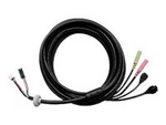 Multi-connector cable for power, audio and I/O