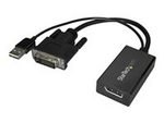DVI till DisplayPort-adapter med USB-ström