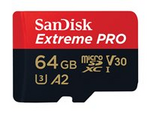 Extreme Pro - Flash-minneskort (microSDXC till SD-adapter inkluderad)