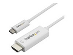 3ft (1m) USB C to HDMI Cable, 4K 60Hz USB Type C to HDMI 2.0 Video Adapter Cable, Thunderbolt 3 Compatible, Laptop to HDMI Monitor/Display, DP 1.2 Alt Mode HBR2 Cable, White