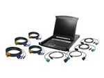 GCL1808KIT 8-Port LCD KVM Switch with USB and PS/2 Cable Set