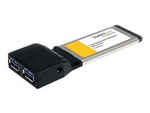 2 Port ExpressCard SuperSpeed USB 3.0 Card Adapter with UASP 2 Port ExpressCard SuperSpeed USB 3.0 Card Adapter with UASP