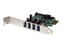 StarTech.com PCI Express PCIe SuperSpeed USB 3.0-kontrollerkortadapter med 4 portar och UASP