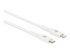Manhattan USB-C to Lightning Cable, Charge & Sync, 1m, White, For Apple iPhone/iPad/iPod, Male to Male, MFi Certified (Apple approval program), 480 Mbps (USB 2.0), Hi-Speed USB, Lifetime Warranty, Box