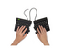 R-Go Split Ergonomiskt Tangentbord, QWERTY (US), svart, trådbunden