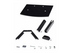 StarTech.com Floating Wall-Mounted AV Shelf, Adjustable Height Shelf For Under TV, Organize A/V Equipment On Black Tempered Glass Shelf hylla