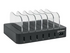 Manhattan Charging Station, 6x USB-A Ports, Outputs: 6x 2.4A, Smart IC, LED Indicator Lights, Black, Three Year Warranty, Box laddningsstation