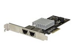 PCIe 10GBase-T / NBASE-T Ethernet nätverkskort med 2 portar