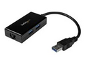 Startech USB 3.0 till Gigabit-nätverksadapter med inbyggd USB-hubb med 2 portar