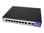 VALUE - Switch - 8 x 10/100/1000 (PoE) + 2 x 10/100/1000 (upplänk)