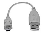 6 in. USB to Mini USB Cable