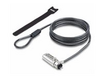 Slim Lock Noble Wedge Slot Compatible, 6.6ft Locking Cable