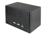 2-ports DisplayPort KVM-switch för fyra skärmar