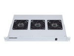 Intellinet 3-Fan Ventilation Unit for 19" Racks, 1U, Grey