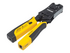 Intellinet Universal Modular Plug Crimping Tool and Cable Tester, 2-in-1 Crimper and Cable Tester: Cuts, Strips, Terminates and Tests, RJ45/RJ11/RJ12/RJ22
