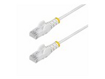 2m White Slim CAT6 Ethernet Cable, Snagless, 28AWG, LSZH