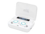Manhattan Sound Science Bluetooth In-Ear Headphones (Clearance Pricing), White, Microphone, Integrated Controls, Sweatproof, Noise Isolating, 5 hour usage time, Max Range 10m, Charging Case with Powerbank (1200mAh), Bluetooth v5.0, USB-A charging cable included, 3 Year Warranty