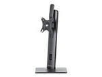 StarTech.com Free Standing Single Monitor Mount, Height Adjustable Monitor Stand, For VESA Mount Displays up to 32" (15lb/7kg), Ergonomic Monitor Stand for Desk, Tilt/Swivel/Rotate, Black