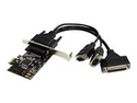 StarTech.com 2S1P PCI Express seriellt parallellt kombokort med breakout-kabel