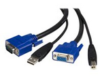 2-in-1 Universal USB KVM Cable