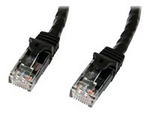 5m CAT6 Ethernet Cable, 10 Gigabit Snagless RJ45 650MHz 100W PoE Patch Cord, CAT 6 10GbE UTP Network Cable w/Strain Relief, Black, Fluke Tested/Wiring is UL Certified/TIA