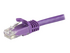 StarTech.com 15m CAT6 Ethernet Cable, 10 Gigabit Snagless RJ45 650MHz 100W PoE Patch Cord, CAT 6 10GbE UTP Network Cable w/Strain Relief, Purple, Fluke Tested/Wiring is UL Certified/TIA