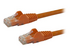 StarTech.com 100ft CAT6 Ethernet Cable, 10 Gigabit Snagless RJ45 650MHz 100W PoE Patch Cord, CAT 6 10GbE UTP Network Cable w/Strain Relief, Orange, Fluke Tested/Wiring is UL Certified/TIA