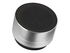 Manhattan Metallic Bluetooth Speaker (Clearance Pricing), Splashproof, Range 10m, microSD card reader, Aux 3.5mm connector, USB-A charging cable included (5V charging), Silver, Three Years Warranty