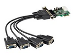 4-portars PCI Express RS232-seriellt adapterkort